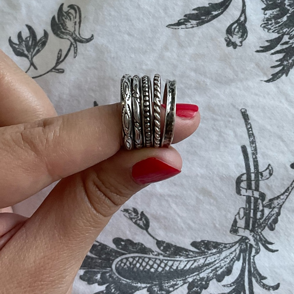 Silpada silver ring bundle